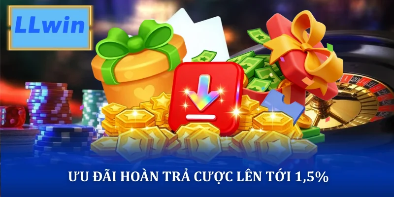 Ưu đãi hoàn trả cược lên tới 1,5%